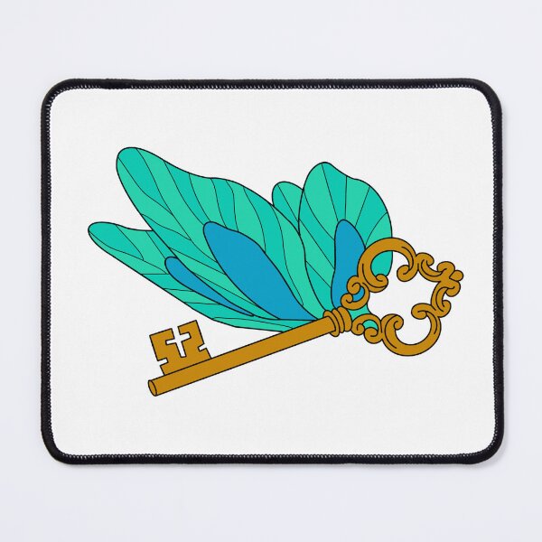 Item preview, Winged Key (blue) designed and sold by discocowgirl.