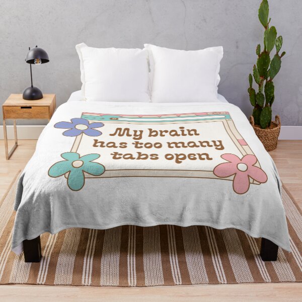 Item preview, My brain has too many tabs open illustration | ADHD, AuDHD, neurodiversity, overthinker  designed and sold by NeurodiverseTea.