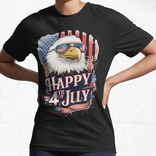 Item preview, Patriotic Cool Eagle – Happy 4th of July T-shirt designed and sold by midobek4.