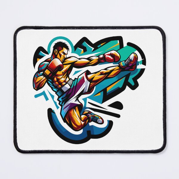 Item preview, Kickboxer Graffiti Kickboxing Streetwear designed and sold by TKsTees.