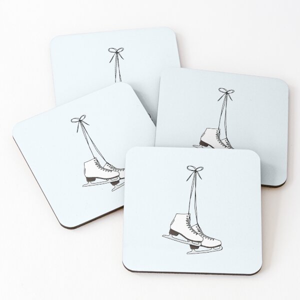 Item preview, Ice Figure Skates Tied Cute Illustration designed and sold by TheEclecticKat.