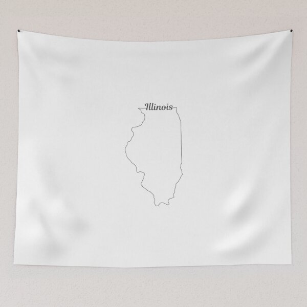 Item preview, Illinois State Outline designed and sold by US States Merch.