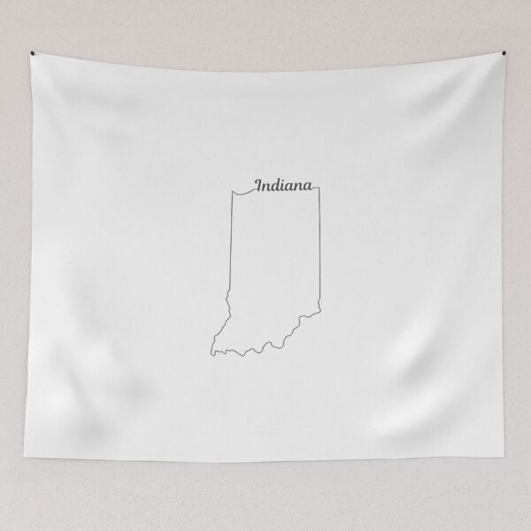Item preview, Indiana State Outline designed and sold by US States Merch.