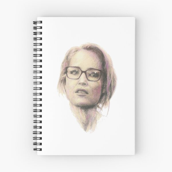 Item preview, Gillian Anderson Sepia Portrait Dibujo a lápiz original en color designed and sold by storybycorey.