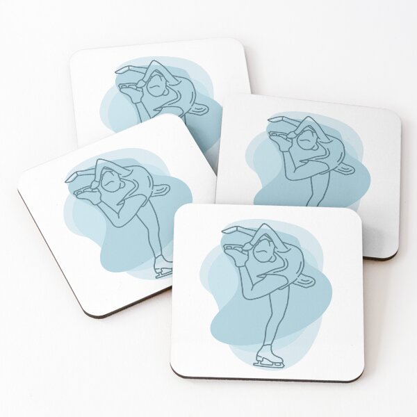 Item preview, Figure Skater Line Art Minimalist Abstract Illustration  designed and sold by TheEclecticKat.