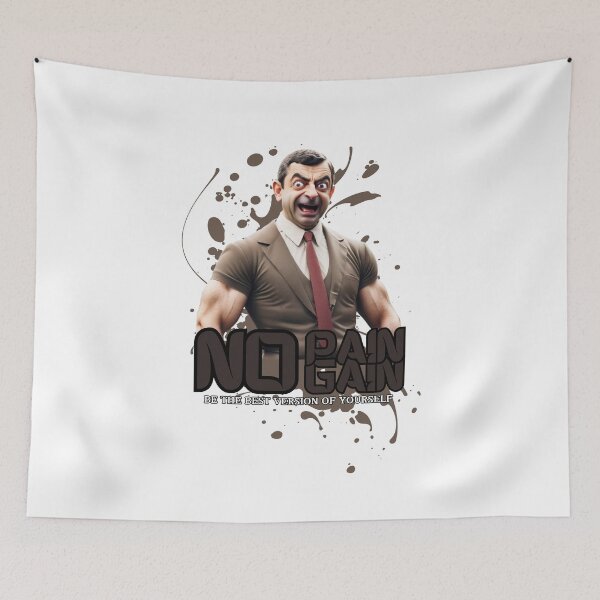 Item preview, NO PAIN NO GAIN, BE THE BEST VERSION OF YOURSELF DESIGN designed and sold by 6thjcollections.