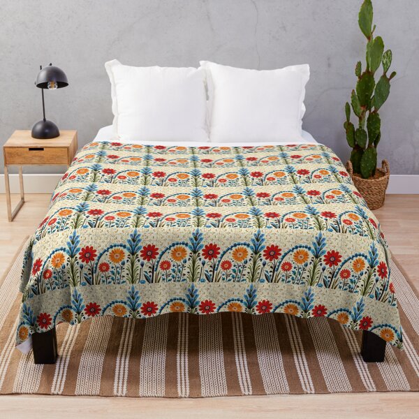 Item preview, Floral Art Elegant & Royal Colorful Wildflowers Beige Pattern 3X designed and sold by Zeporas Castle.