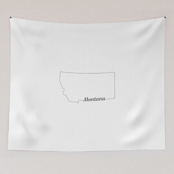 Item preview, Montana State Outline designed and sold by US States Merch.