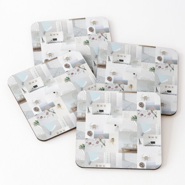 Item preview, White Clean Minimal Aesthetic Collage designed and sold by TheEclecticKat.