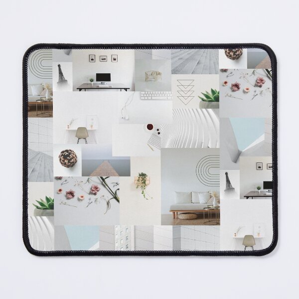 Item preview, White Clean Minimal Aesthetic Collage designed and sold by TheEclecticKat.