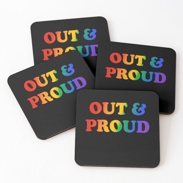 Artikelvorschau, Out and Proud Rainbow Pride Monat entworfen und verkauft von Inspirationmotivation.