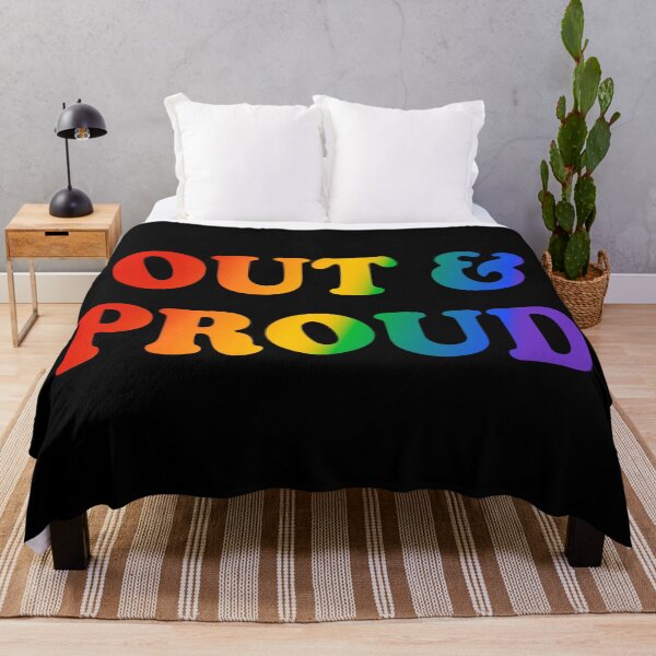 Artikelvorschau, Out and Proud Rainbow Pride Monat entworfen und verkauft von Inspirationmotivation.