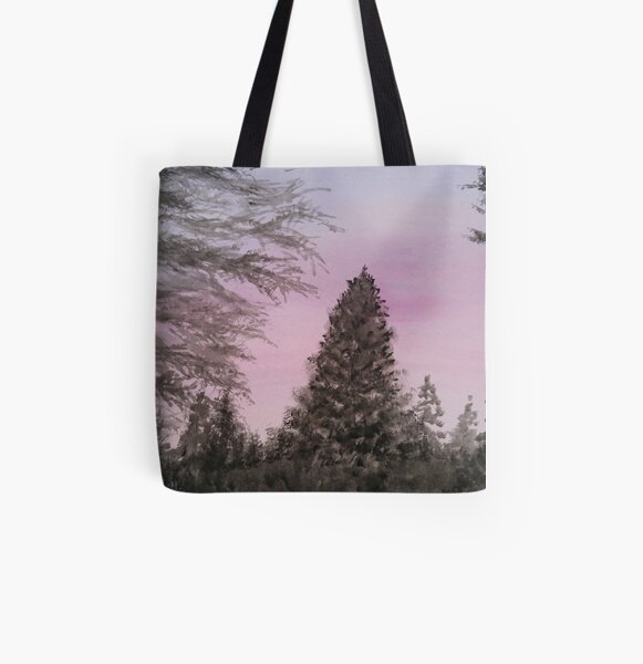Pink Sunset All Over Print Tote Bag