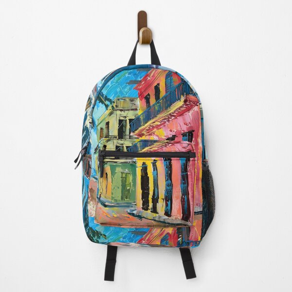 Item preview, Tropical Havana Harmony - Lively Street Scene with Classic Architecture AI Generated designed and sold by OlfactoART Studio.