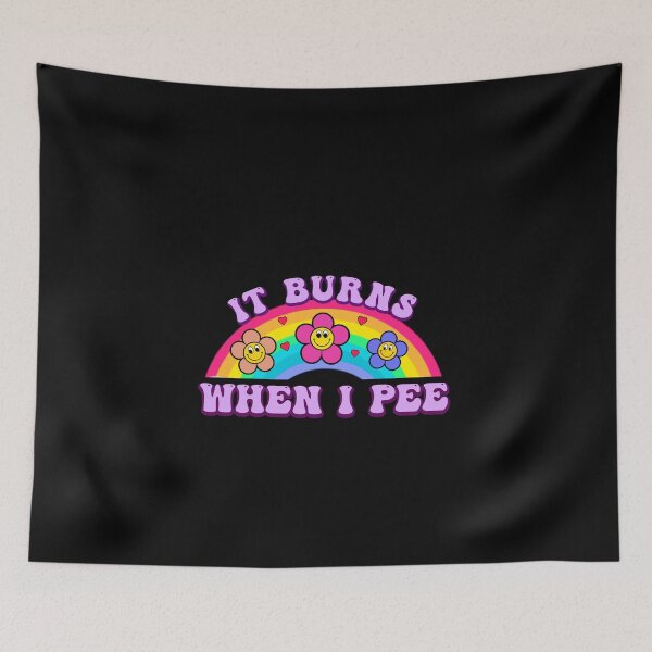 Item preview, It Burns When I Pee Retro Funny Meme designed and sold by artzaka.