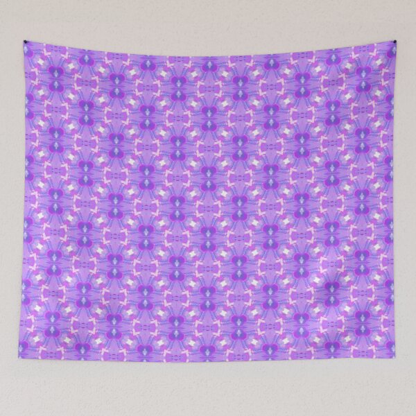 Item preview, Purple, pink and white seamless pattern designed and sold by Fantacaroo Designs.