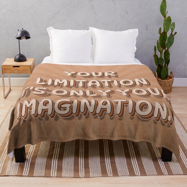 Item preview, Your limitation it's only your imagination motivational sticker quote designed and sold by PharaonicArtist.