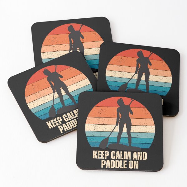Item preview, Stand up paddleboarding - summer sports - woman designed and sold by EvergreenWhimsy.