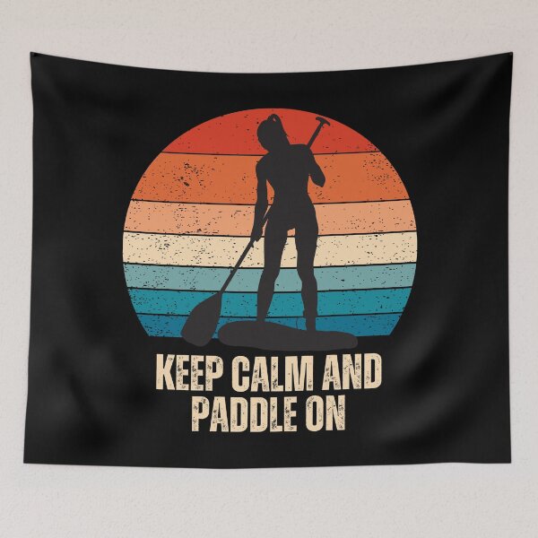 Item preview, Stand up paddleboarding - summer sports - woman designed and sold by EvergreenWhimsy.
