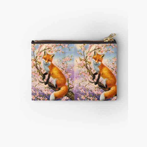 Artikelvorschau, Fuchs-Portrait. Fuchs mit Kirschblüte, Blumenfuchs, Fuchsmalerei, Raphael-Stil entworfen und verkauft von FoxVibes.