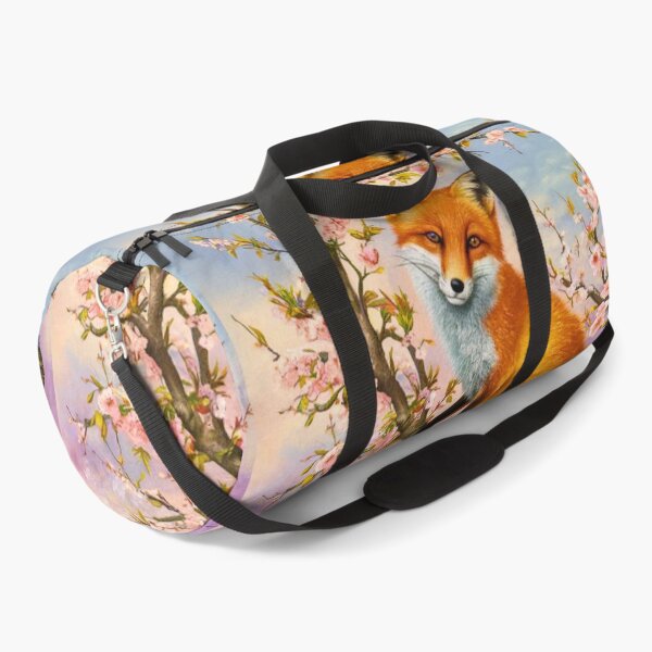 Artikelvorschau, Fuchs-Portrait. Fuchs mit Kirschblüte, Blumenfuchs, Fuchsmalerei, Raphael-Stil entworfen und verkauft von FoxVibes.