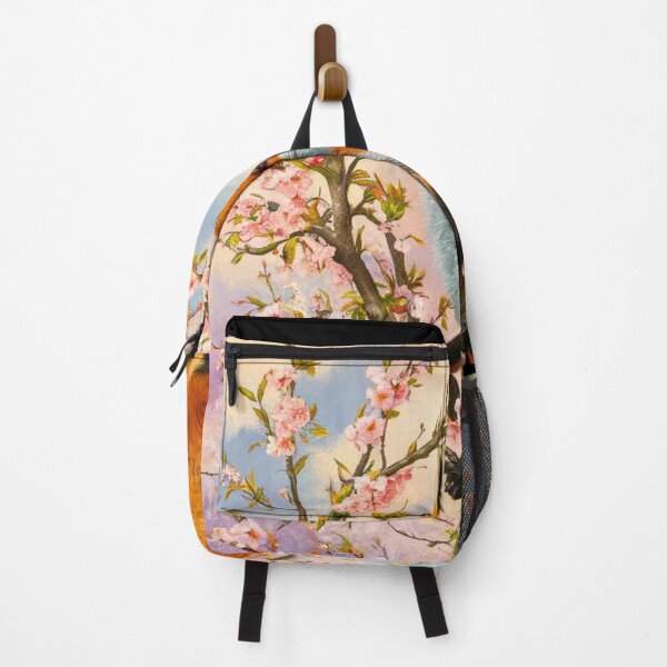 Artikelvorschau, Fuchs-Portrait. Fuchs mit Kirschblüte, Blumenfuchs, Fuchsmalerei, Raphael-Stil entworfen und verkauft von FoxVibes.