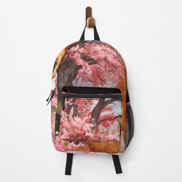 Artikelvorschau, Fuchs-Portrait. Fuchs mit Kirschblüte, Blumenfuchs, Fuchsmalerei, Raphael-Stil entworfen und verkauft von FoxVibes.