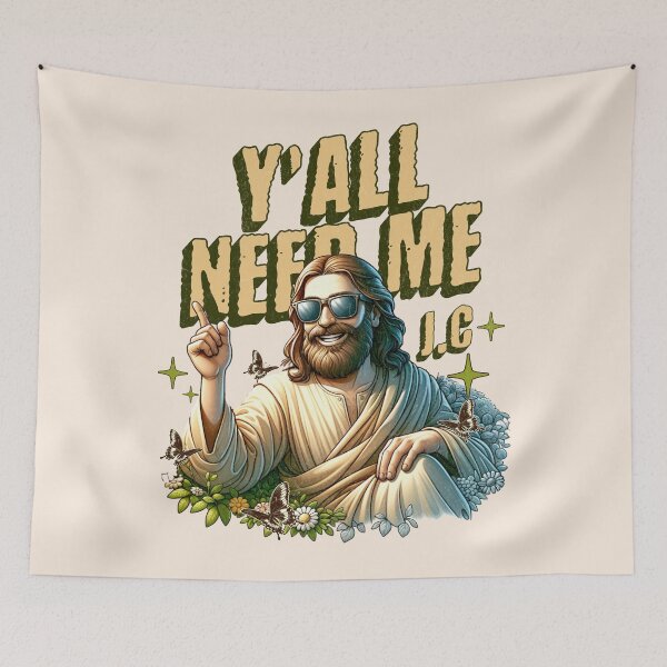 Item preview, Cool Jesus Is King Funny Christianity Gift designed and sold by InkyGenies.