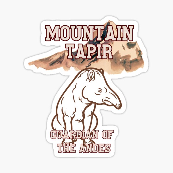 Vista previa del artículo con la obra «Tapir de montaña», diseñado y vendido por Tienda-Vane.