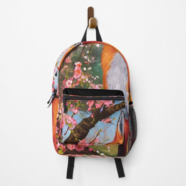 Item preview, Fox Portrait. Fox with cherry blossom, floral fox, fox painting, Raphael style designed and sold by FoxVibes.