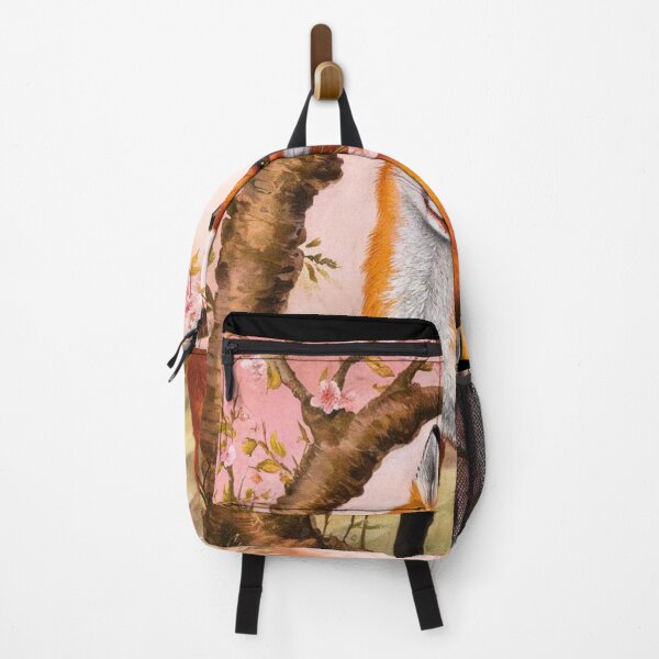 Item preview, Fox Portrait. Fox with cherry blossom, floral fox, fox painting, Raphael style designed and sold by FoxVibes.