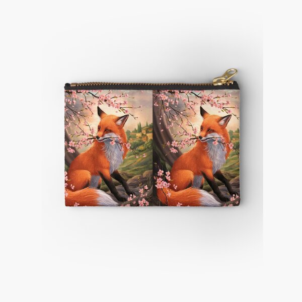 Artikelvorschau, Fuchs-Portrait. Fuchs mit Kirschblüte, Blumenfuchs, Fuchsmalerei, Raphael-Stil entworfen und verkauft von FoxVibes.
