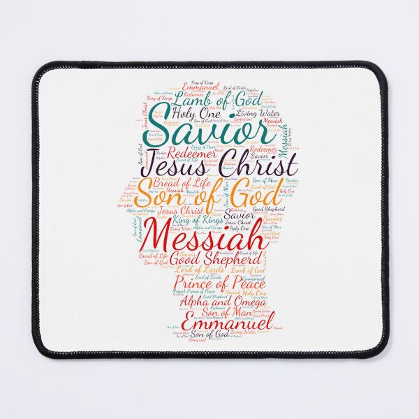 Item preview, Names of Jesus Colorful Shape Cloud designed and sold by CottonAndBliss.