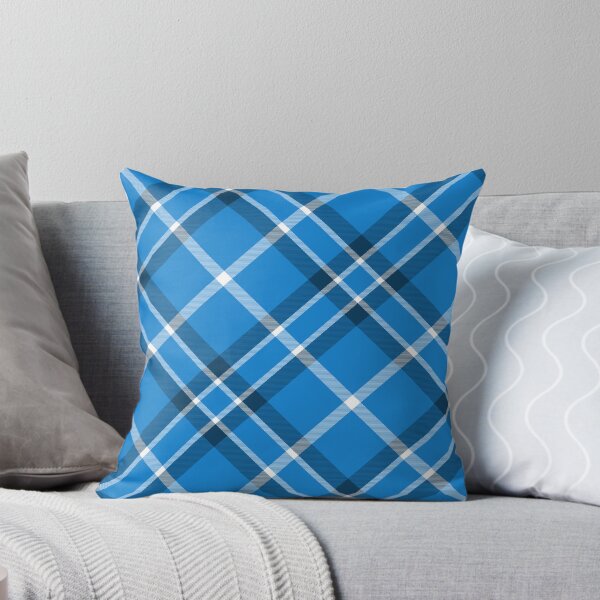 Item preview, Simple Blue And White Diagonal Plaid Pattern.  designed and sold by DesignHouse07.