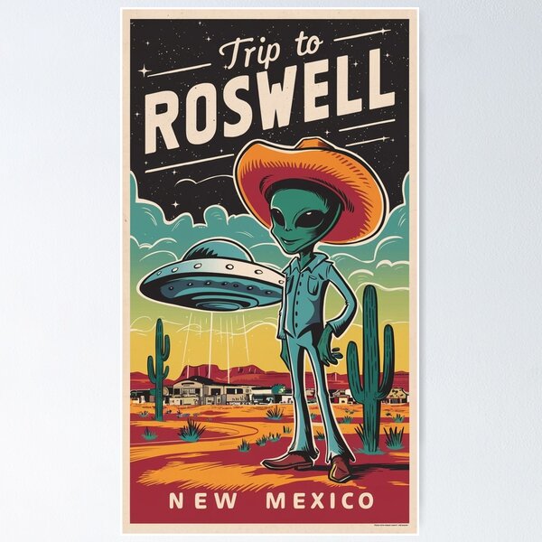 Item preview, Journey to Roswell: Embrace the Cosmic Cowboy Adventure! designed and sold by jesse1conner.