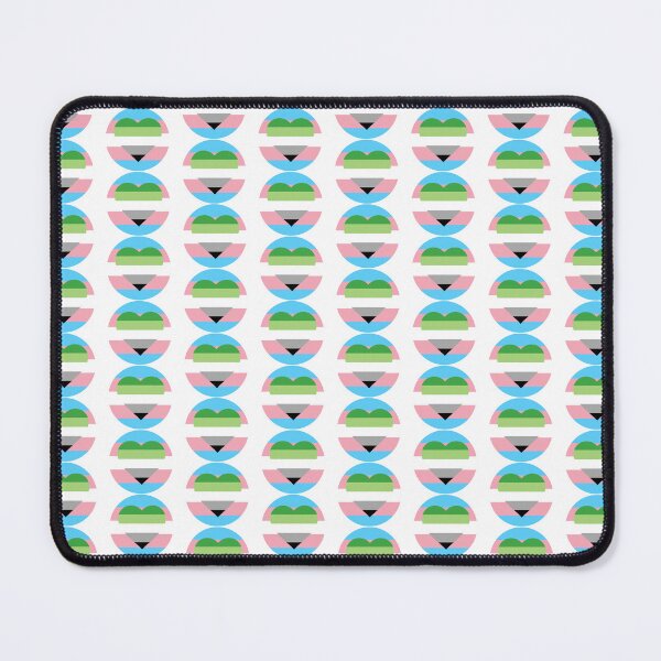 Item preview, Aromantic transgender double pride flag heart designed and sold by Enbykeith.