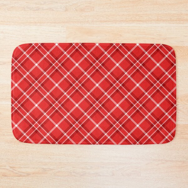 Item preview, Simple Red And White Diagonal Plaid Pattern.  designed and sold by DesignHouse07.