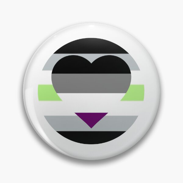 Item preview, Asexuual agender double pride flag heart designed and sold by Enbykeith.