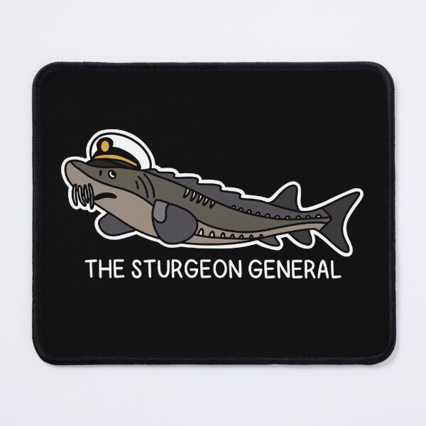 Item preview, (Version for DARK COLORED Items) THE STURGEON GENERAL designed and sold by chicorycreative.