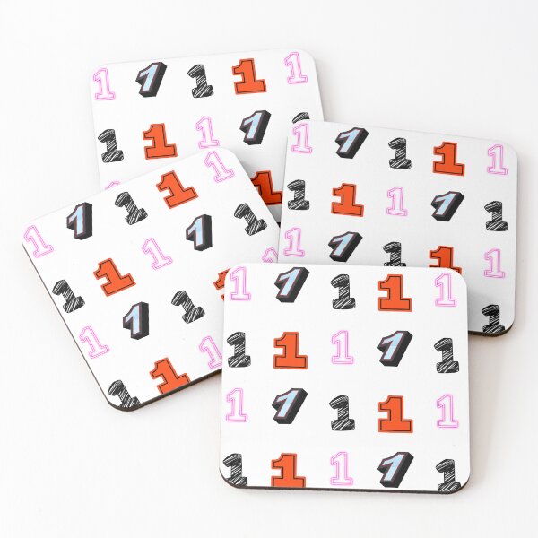 Item preview, pack of stickers, number one, different illustrations designed and sold by Numbers-Art.