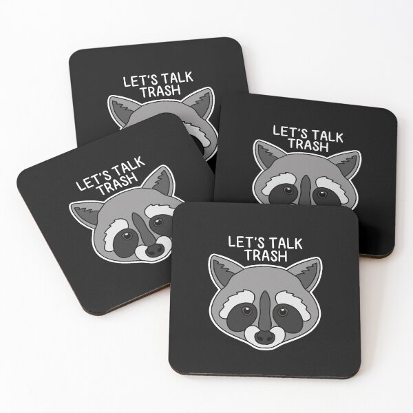 Item preview, (Version for DARK COLORED Items) LET’S TALK TRASH (Raccoon) designed and sold by chicorycreative.