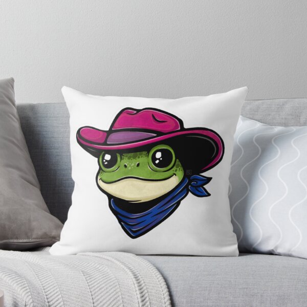 Item preview, Bisexual Pride Cowboy Frog designed and sold by jwolfartwork.