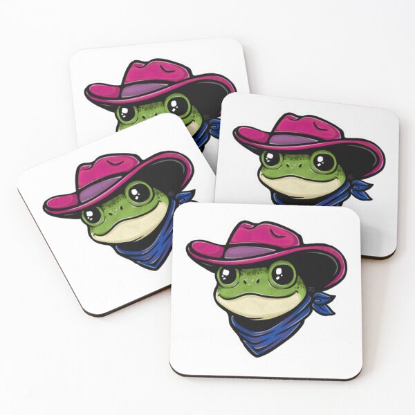 Item preview, Bisexual Pride Cowboy Frog designed and sold by jwolfartwork.