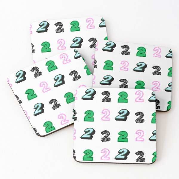 Item preview, pack of stickers, number two, different illustrations designed and sold by Numbers-Art.