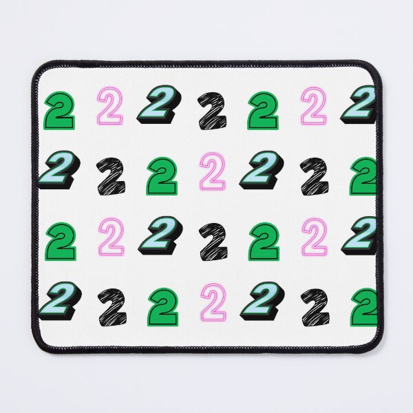 Item preview, pack of stickers, number two, different illustrations designed and sold by Numbers-Art.