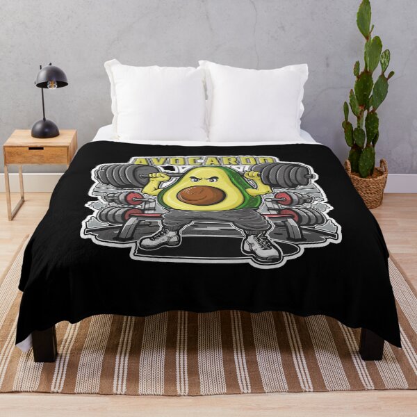 Item preview, Cute Kawaii Avocado Working out at Gym Funny T-Shirt designed and sold by Witty Shirts.