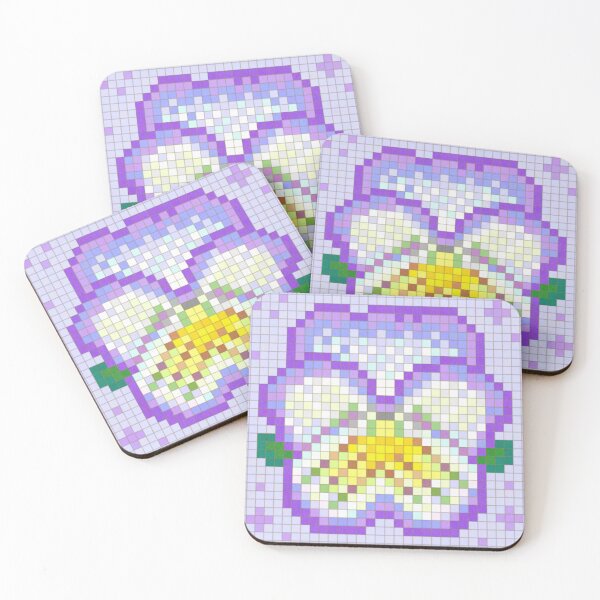 Item preview, Pensamiento celestial violeta claro y amarillo designed and sold by CozyPixelFluff.