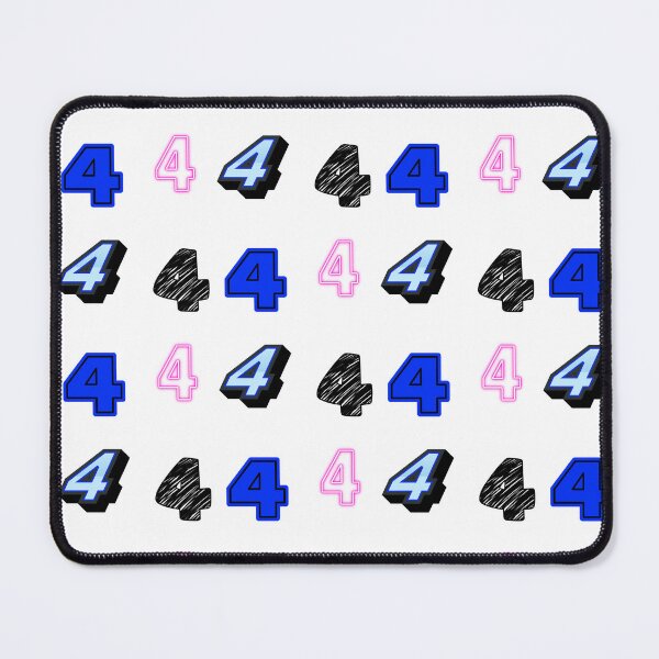 Item preview, pack of stickers, number four, different illustrations designed and sold by Numbers-Art.