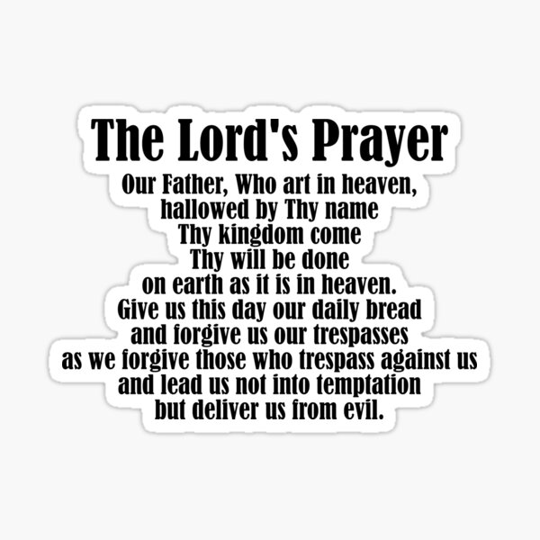 Item preview, Lord's Prayer Christian Faith Believe Christian Prayer Jesus Gear designed and sold by DynamicDesign.