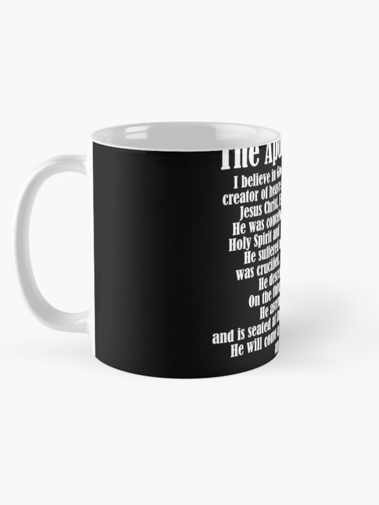 Imagen 5 de 6, Taza de café con la obra Apostles Creed Christian Catholic Faith Believer Pray Jesus Gear, diseñada y vendida por DynamicDesign.